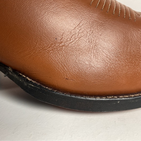 1970s Tony Lama Cowboy Boots 12 D Gold Label USA Made - Picture 11 of 16